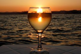 sunset cruise on lake maggiore